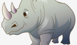 漫画犀牛,穿越丛林探险之旅